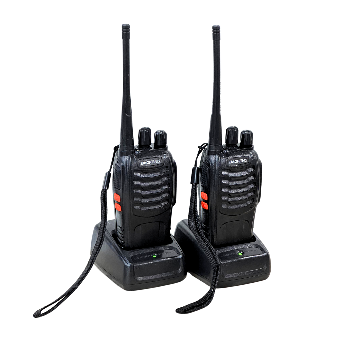 Radio comunicador portátil Baofeng bf-888s de largo alcance con base de carga – Set x2