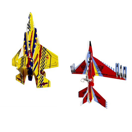 Aviones de juguete de espuma liviana con diseños coloridos para exteriores