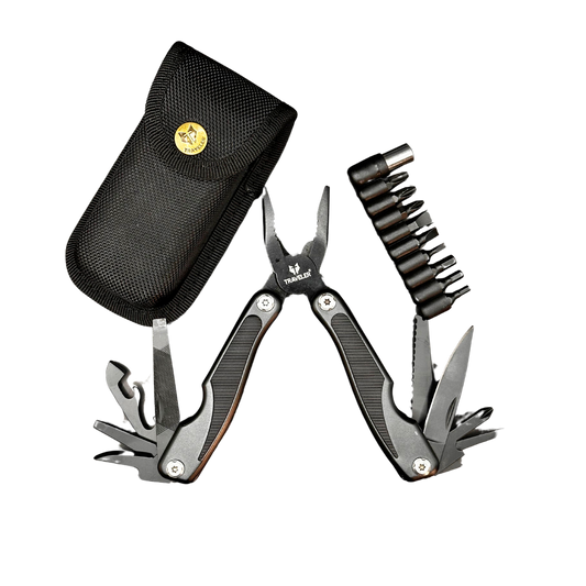 Multiherramienta Traveller con funda y juego de puntas intercambiables 24 servicios